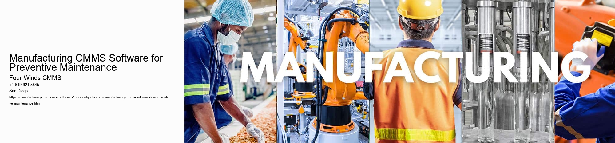 Manufacturing CMMS Software for Preventive Maintenance