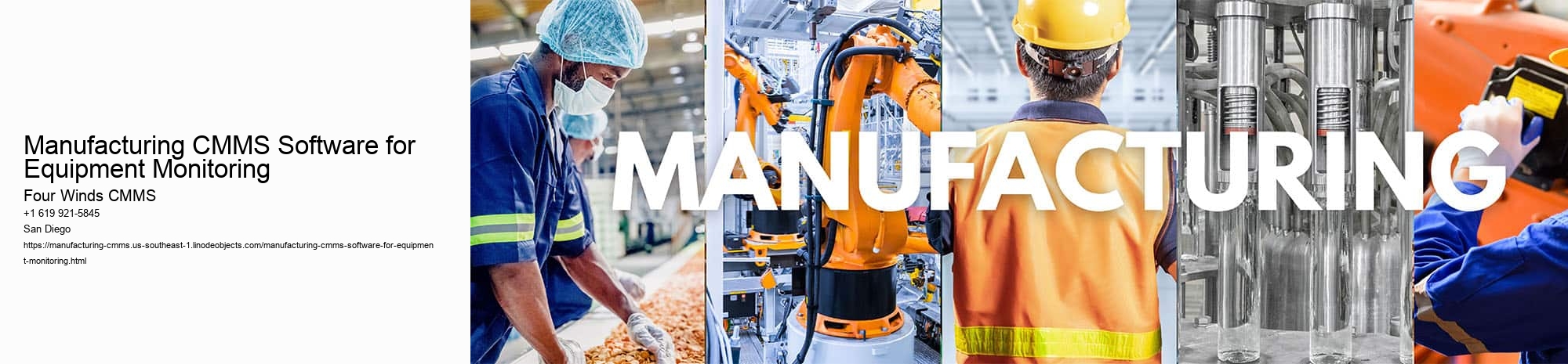 Manufacturing CMMS Software for Equipment Monitoring